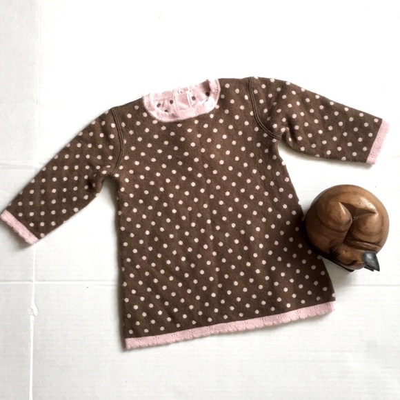 JANIE & Jack Reversible Polka Dots Winter Dress. P/A853/150 - Picture 3 of 9